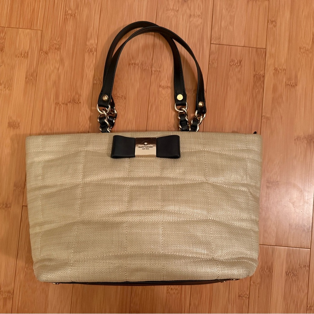 Kate Spade ♠️ Small Francis Veranda Place Straw (Natural) AUTHENTIC